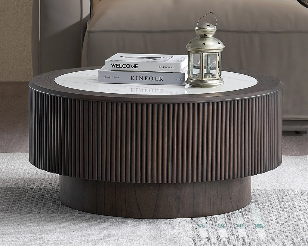 23.62 and 35.43 inch Modern Faux Marble Pattern Stickers Coffee Table