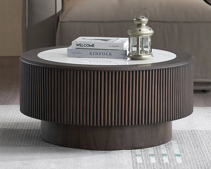 23.62 and 35.43 inch Modern Faux Marble Pattern Stickers Coffee Table