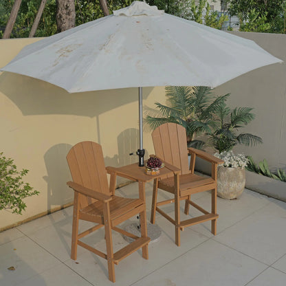 Outdoor Lounge Chair - HIPS Frame, 304 Stainless Steel - Teak