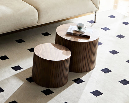 Nested MDF Coffee Table Set of 2 for Living Room