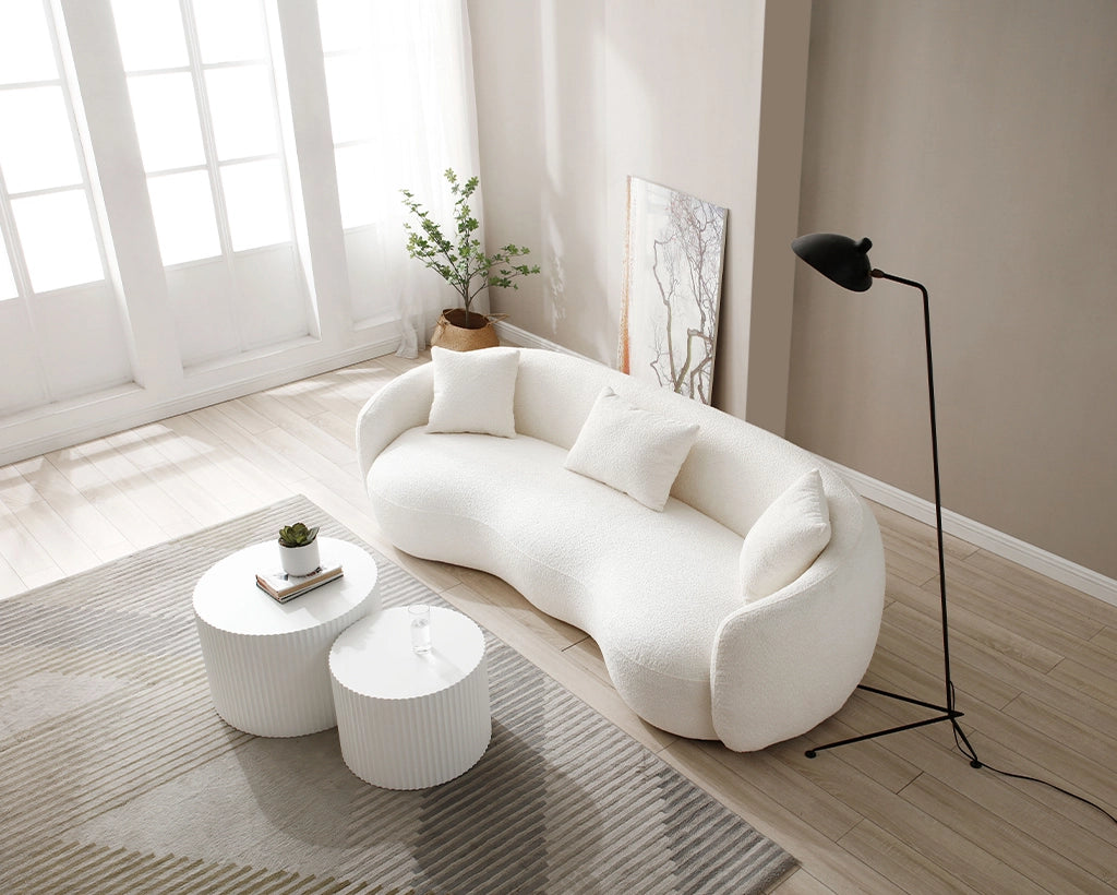 Nesting Table Set of 2, MDF Coffee Table set