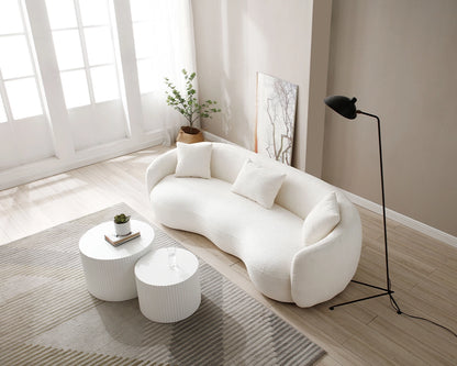 Nesting Table Set of 2, MDF Coffee Table set