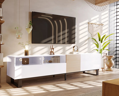 70.90" Modern TV Stand for 80'' TV with Double Storage Space, Media Console Table
