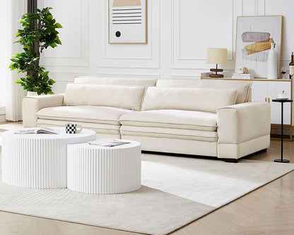 Fabric Mid-Century Sofa Couch Modern Upholstered Couch