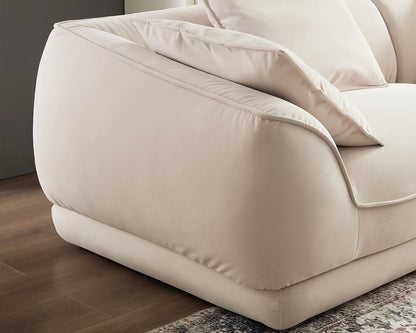 110.22“Camel Sofa WKS16C: Modular Design with Removable Pillowcases & Solid Wood Frame
