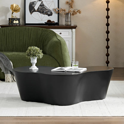 50“ Unique Shape Coffee Table - Sturdy Fiberglass