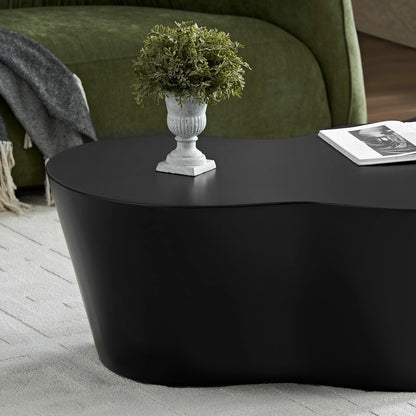 50“ Unique Shape Coffee Table - Sturdy Fiberglass