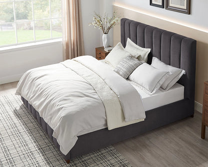 Modern Design Bed Frame Upholstered Queen Bed Frame Platform
