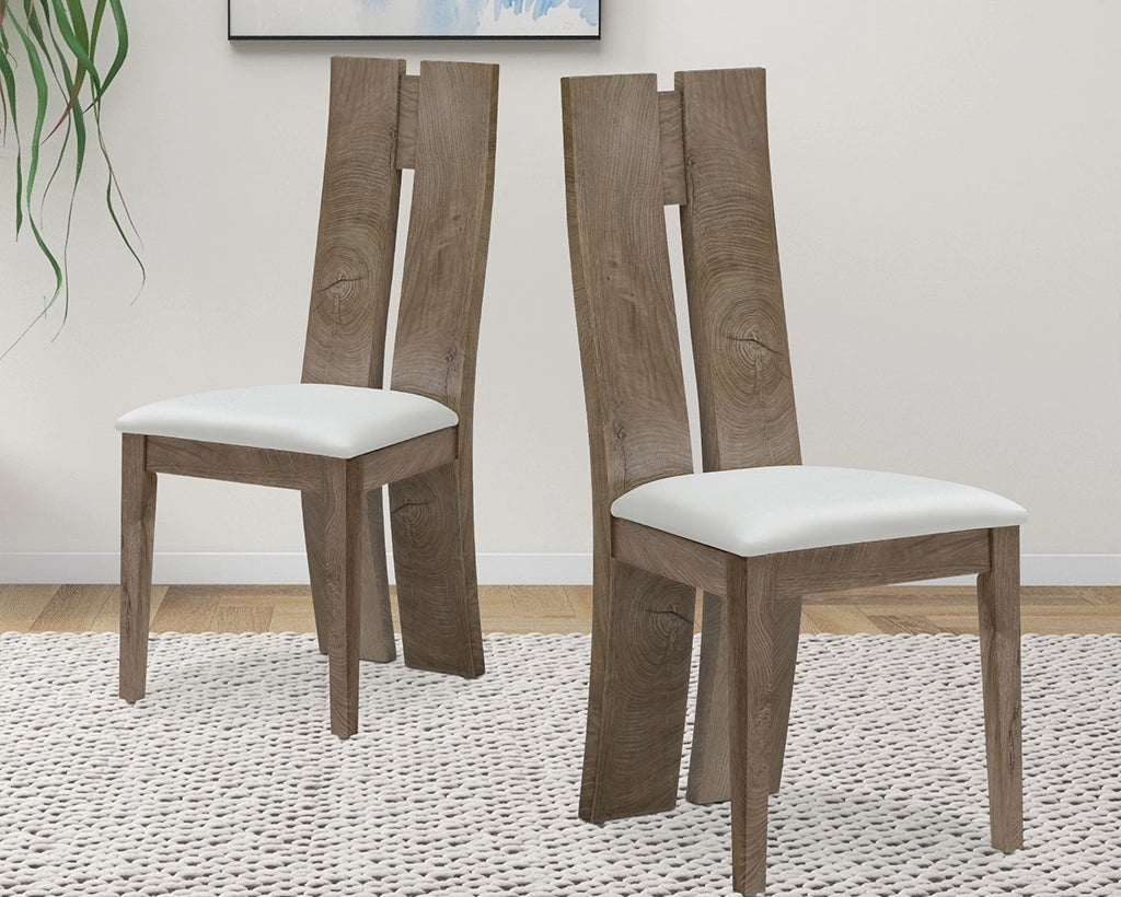 Dining Chair Set of 2 MDF, sponge .PU Leather Upholstered Cushion