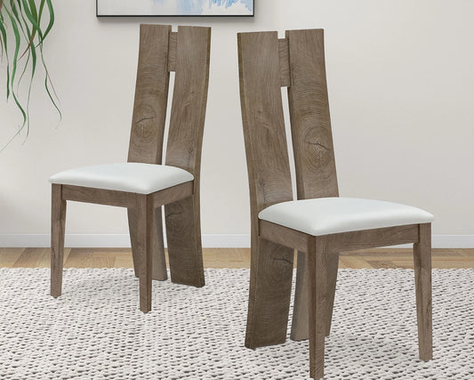 Dining Chair Set of 2 MDF, sponge .PU Leather Upholstered Cushion