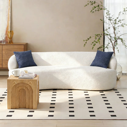 Mid-Century Modern Side Table Set - Space-Saving MDF End Tables