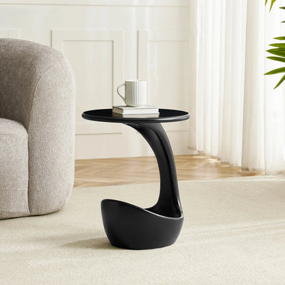 15.75'' 2-in-1 Pet Friendly End Table, No Assembly Fiberglass Base