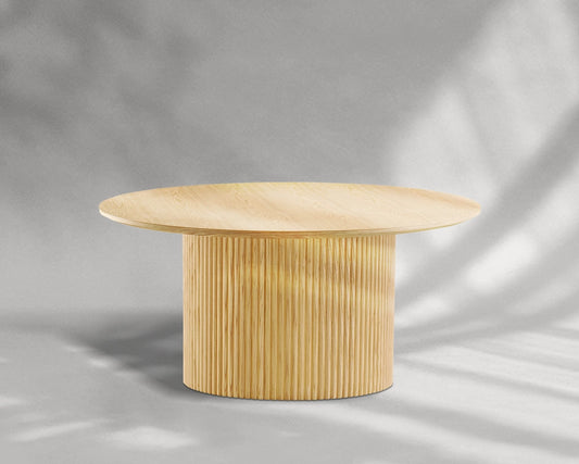 31.5" Mid-Century Modern Coffee Table - Space-Saving MDF Design, Multi-Functional