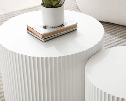 Nesting Table Set of 2, MDF Coffee Table set