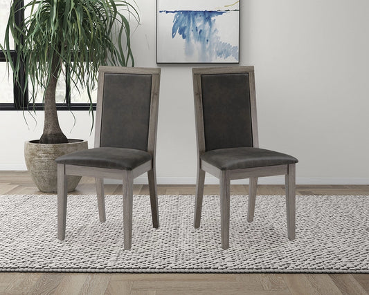 Dining Chairs Set of 2 Wood Dining Room Chair with MDF + sponge Back