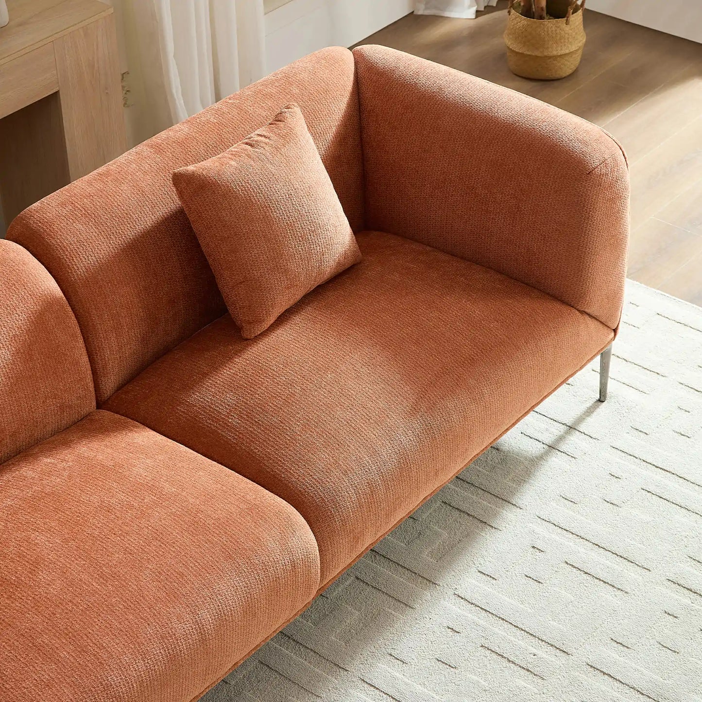 Comfy Modern Sofa for Movie Nights & Reading