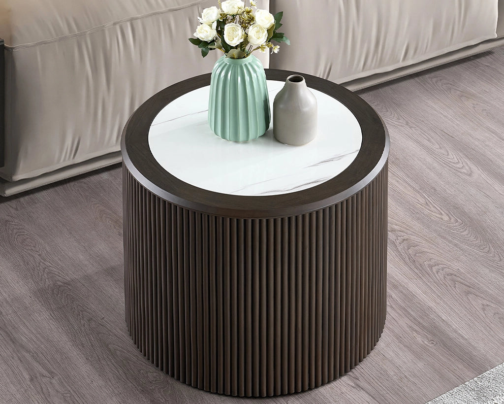 23.62 and 35.43 inch Modern Faux Marble Pattern Stickers Coffee Table