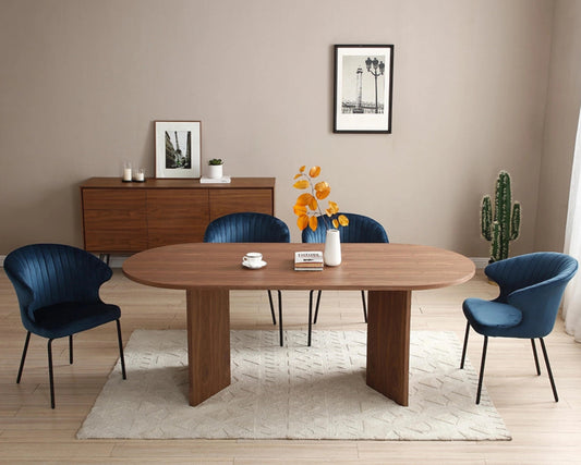 78" Wood Dining Table for Small Spaces