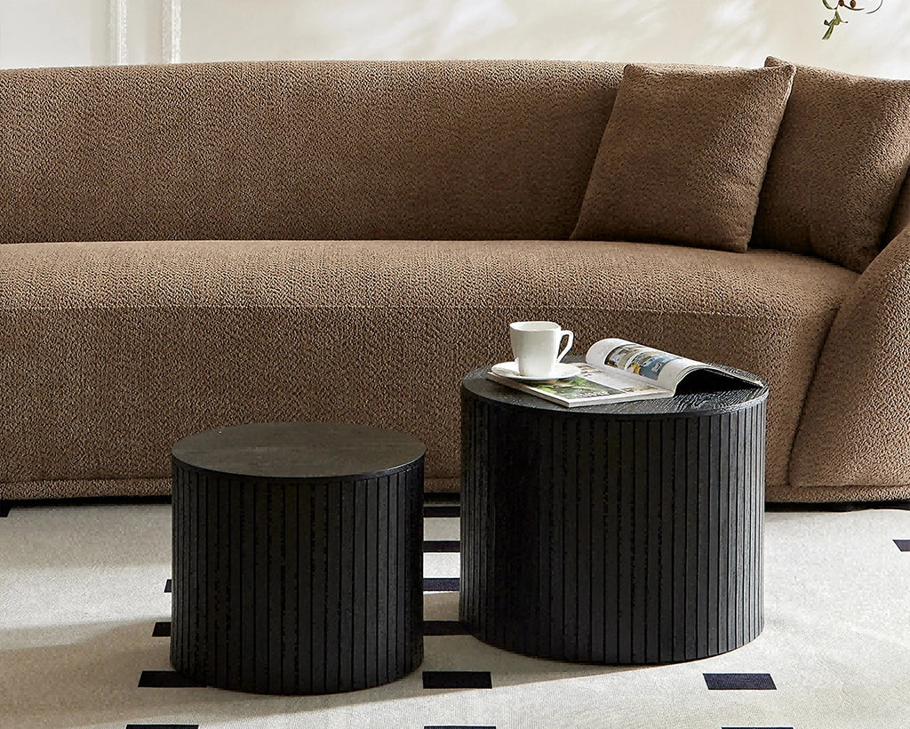 Nested MDF Coffee Table Set of 2 for Living Room