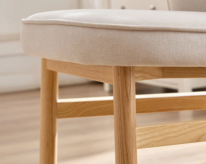 Wooden Frame Dining Armless Chairs