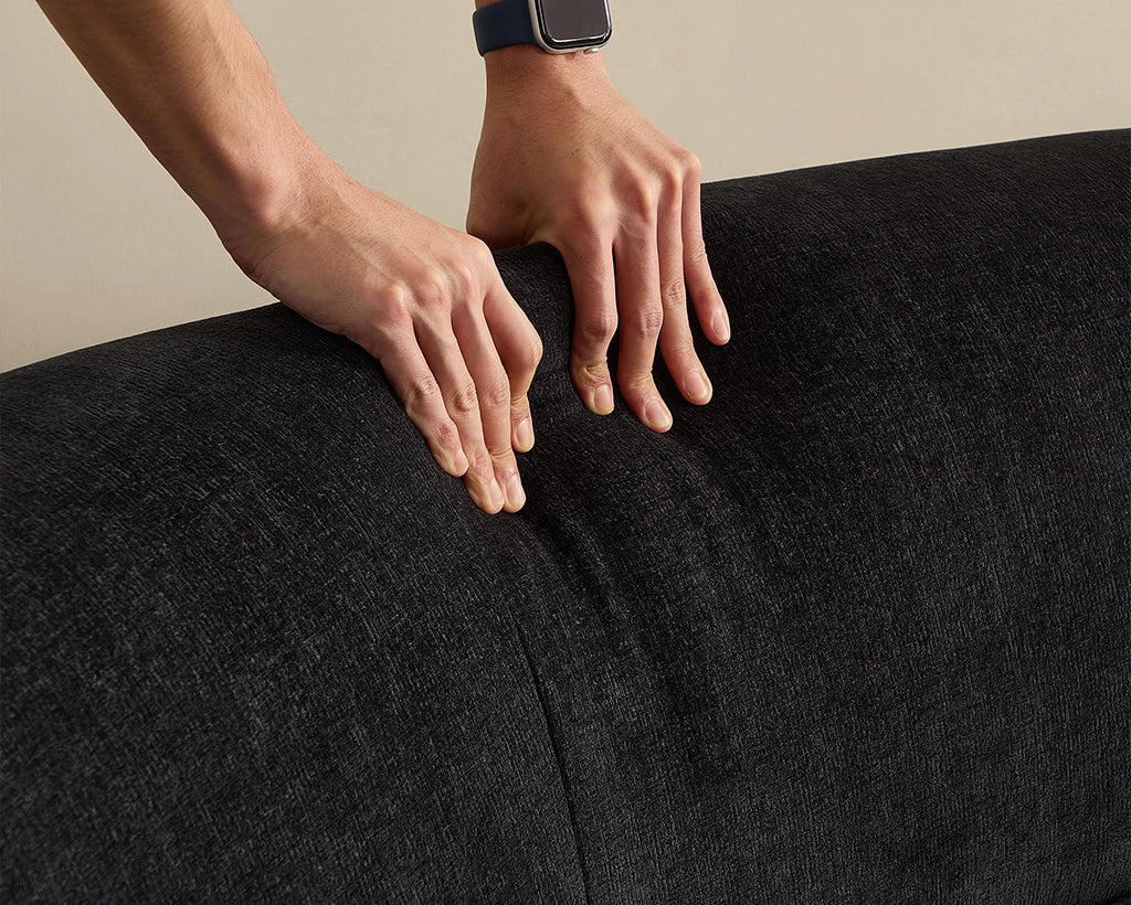 125.98" Modern Curved Sofa with Elegant Love Heart Design