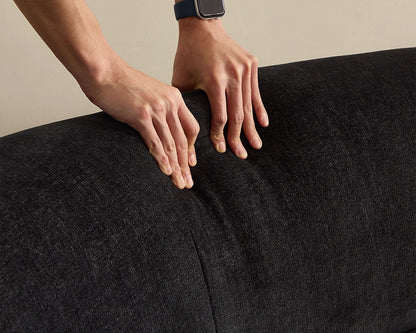 125.98" Modern Curved Sofa with Elegant Love Heart Design