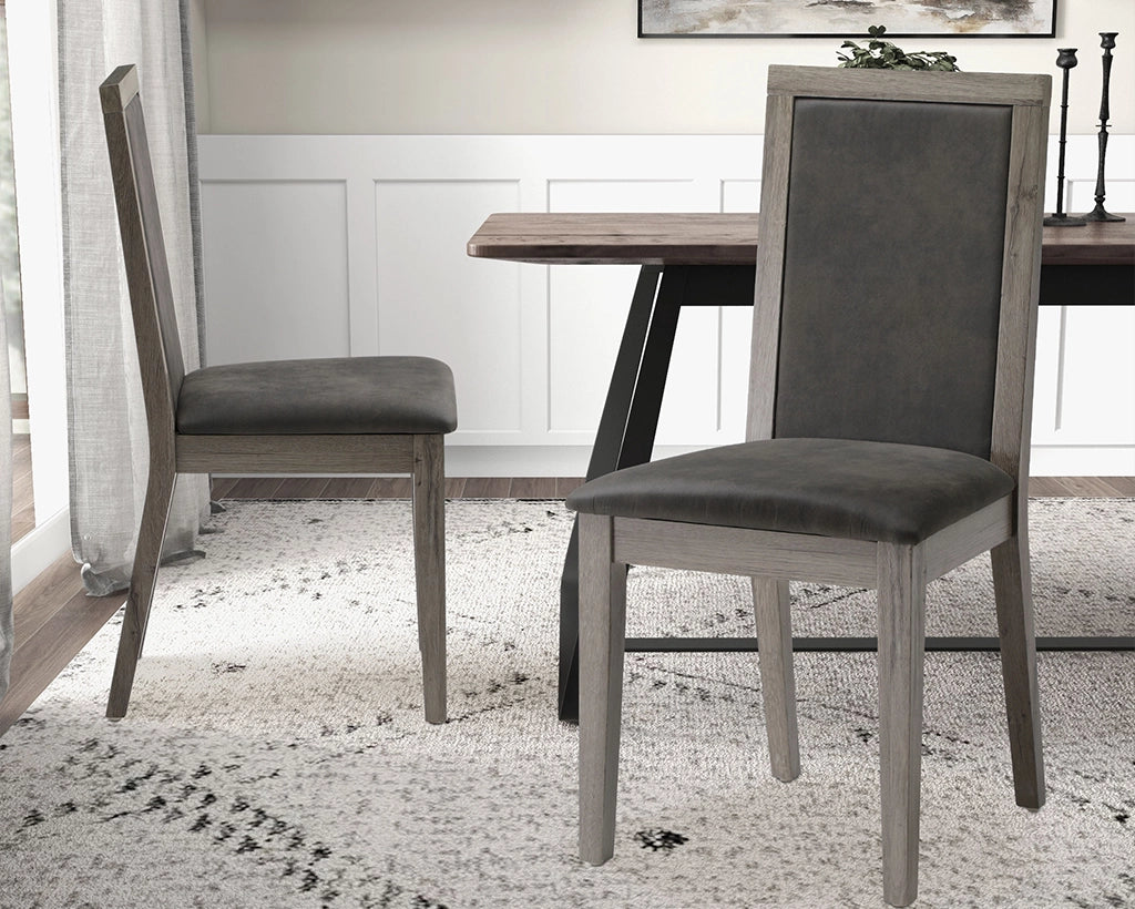 Dining Chairs Set of 2 Wood Dining Room Chair with MDF + sponge Back