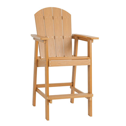 Outdoor Lounge Chair - HIPS Frame, 304 Stainless Steel - Teak