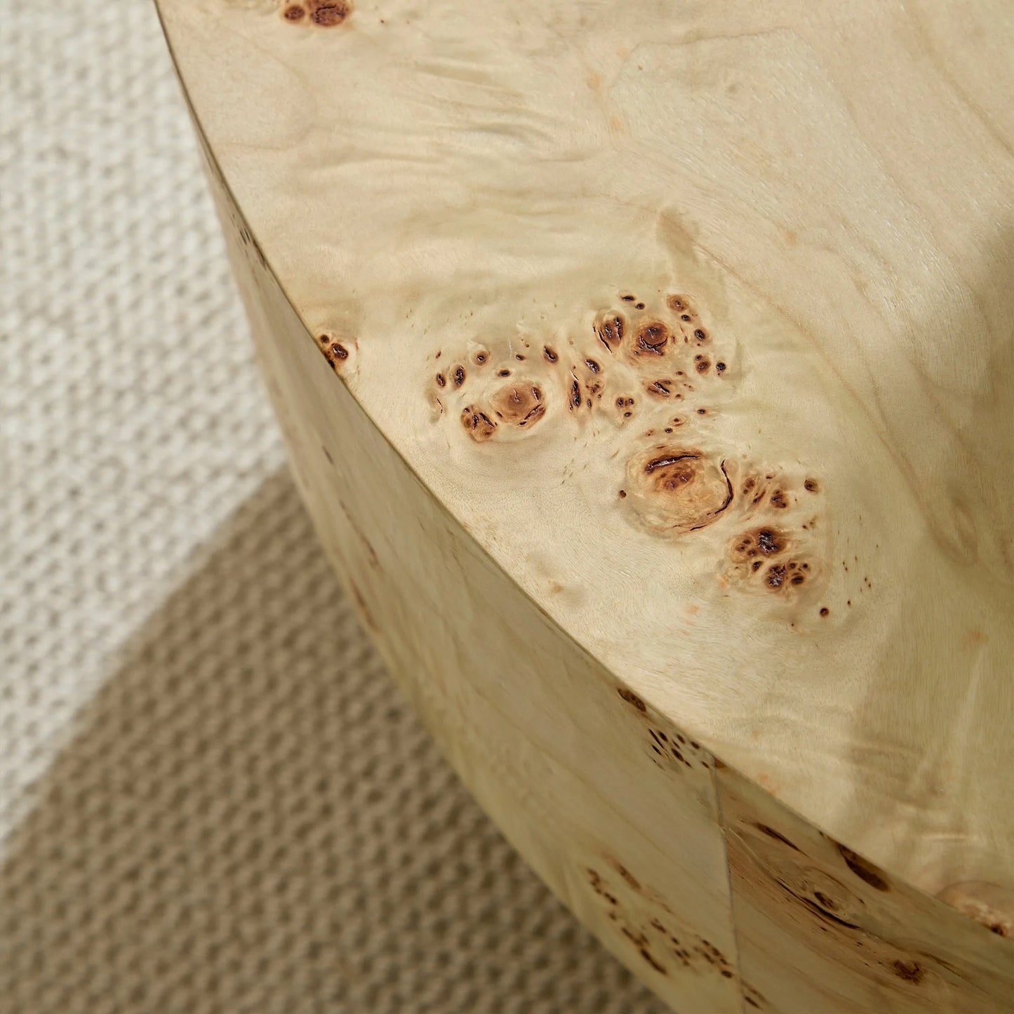 31.49''Mid Century Modern Round Wood Coffee Table For Living Room