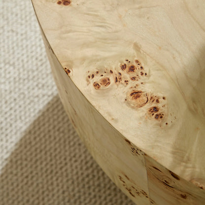 31.49''Mid Century Modern Round Wood Coffee Table For Living Room