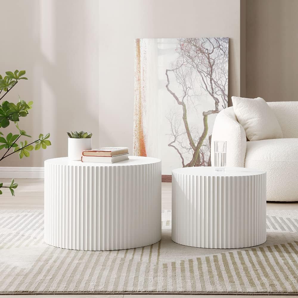 Modern Nesting Coffee Table Set of 2