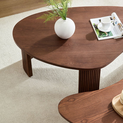 Irregular Seashell Shape Coffee Table Set