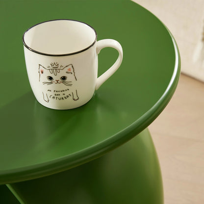 19.69'' 2-in-1 Pet Friendly End Table, No Assembly Fiberglass Base
