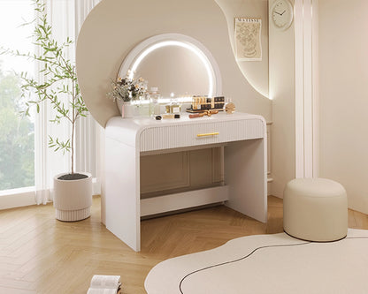 39" Makeup Vanity Table with Mirror Touch Screen Lighted Mirror
