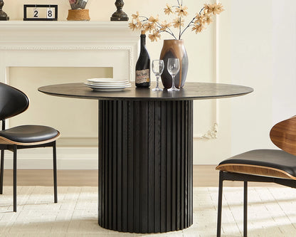 46.45 inch MDF Round Dinner Tables Mid-Century Modern Table