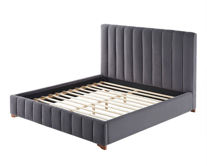 Modern Design Bed Frame Upholstered Queen Bed Frame Platform