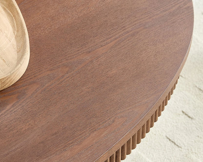 (Pre-Sale)Modern Design Oval Handcraft Drum Coffee Table Length 47.24 inch Coffee Table