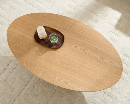 (Pre-Sale)Modern Design Oval Handcraft Drum Coffee Table Length 47.24 inch Coffee Table