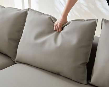 Right-Facing L-Shaped Sectional 128.74 Inch Modern Sectional Curved Sofa Couch