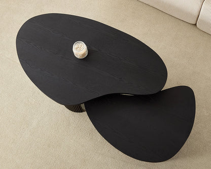 (Pre-Sale)2-Piece Easy Assembly Modern Irregular Shape Coffee Table Set