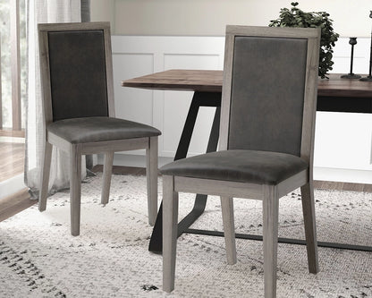 Dining Chairs Set of 2 Wood Dining Room Chair with MDF + sponge Back