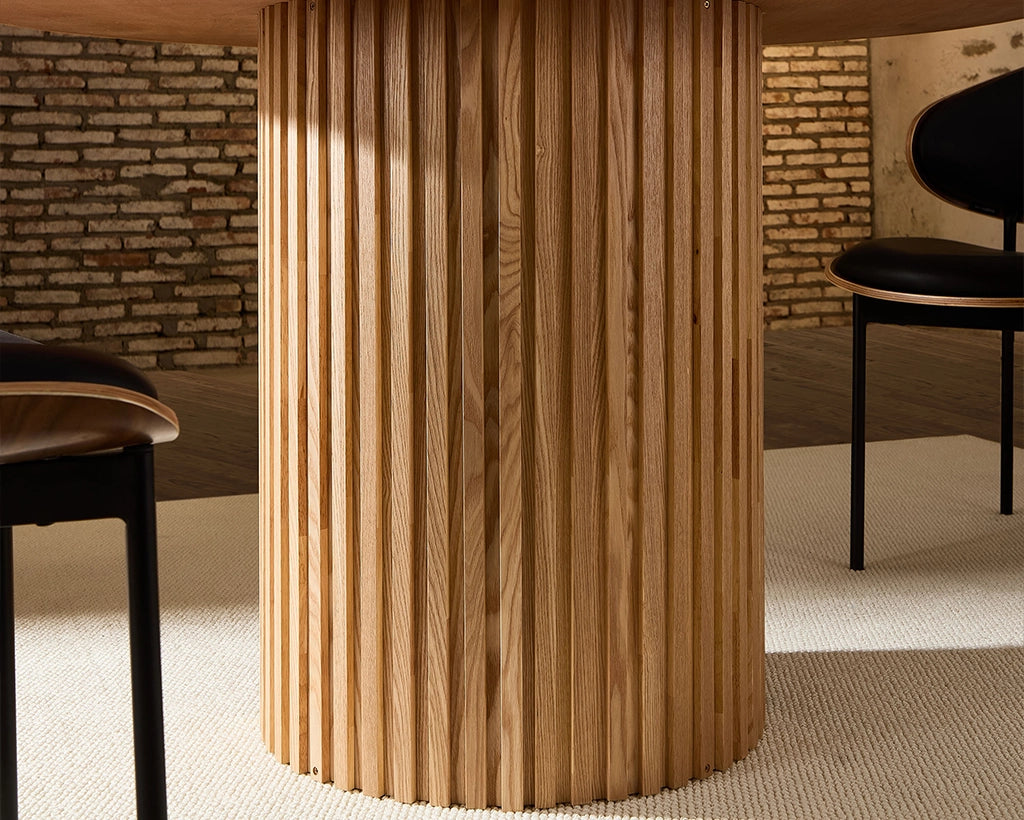 46.45 inch MDF Round Dinner Tables Mid-Century Modern Table