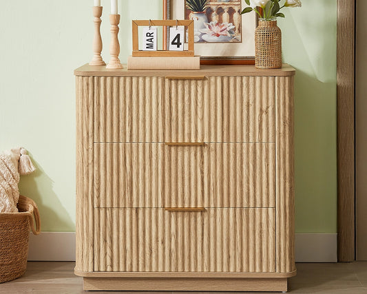 3 Drawers Drasser, 27.6'' Wide Modern Chest of Drawers