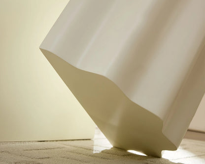 2PCS Set Side Table,Wavy Edges Design Fiberglass Coffee Table