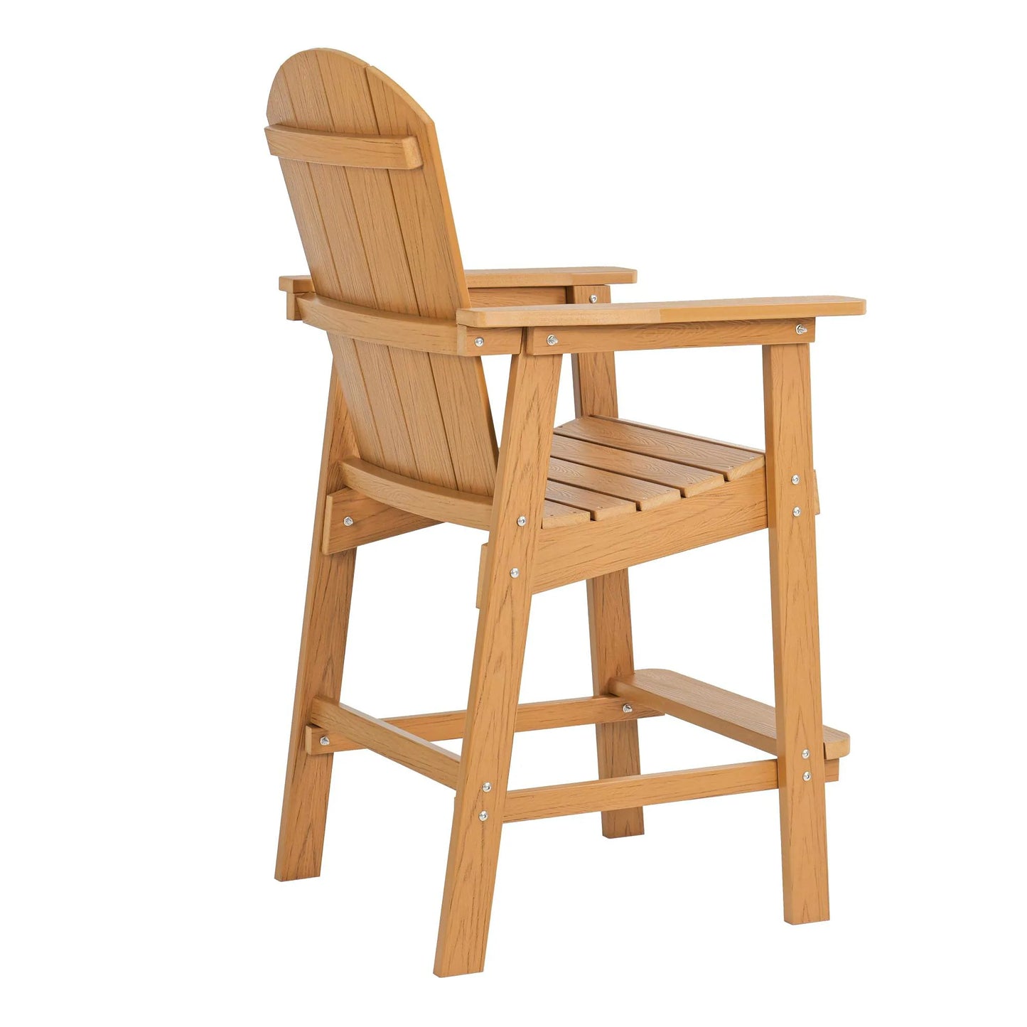 Outdoor Lounge Chair - HIPS Frame, 304 Stainless Steel - Teak