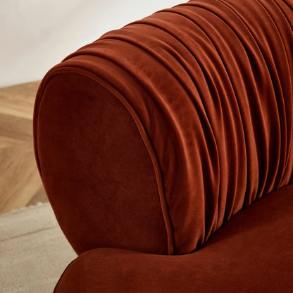 102.36" Crescent Silhouette Modern Curved Sofa
