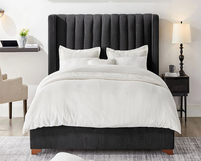 Twin Size Modern Design Bed Frame Upholstered