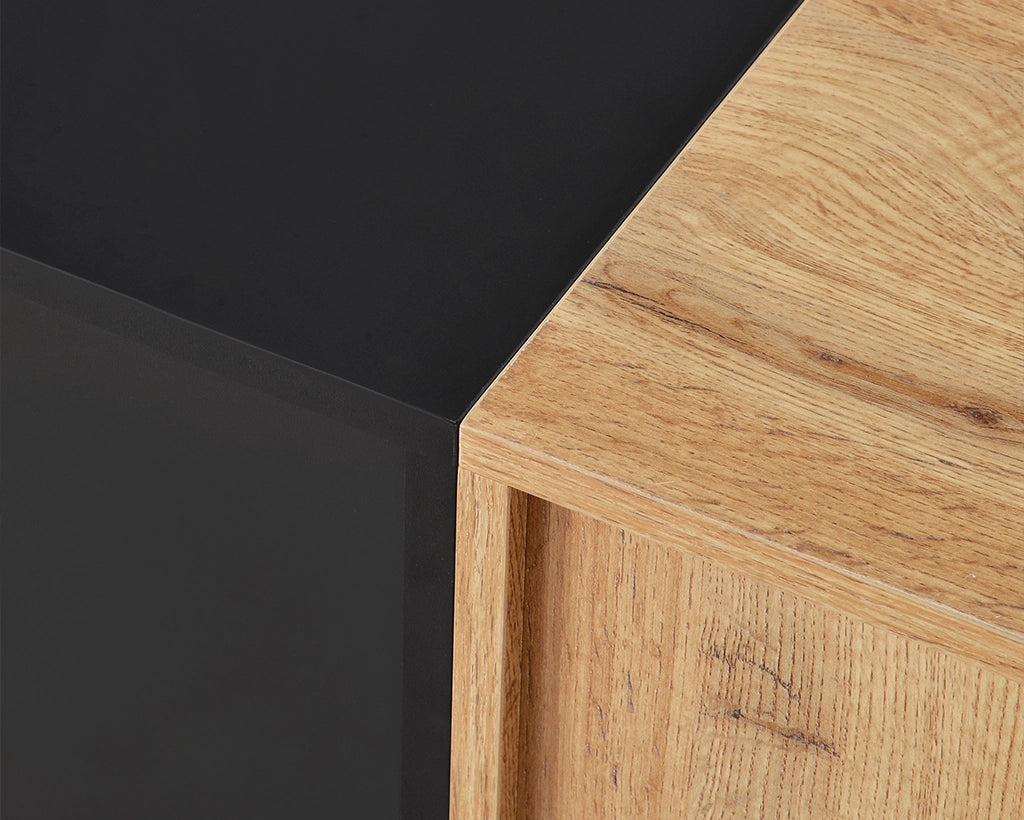 76.80" Modern TV Stand for 80'' TV with 3 Doors, Media Console Table