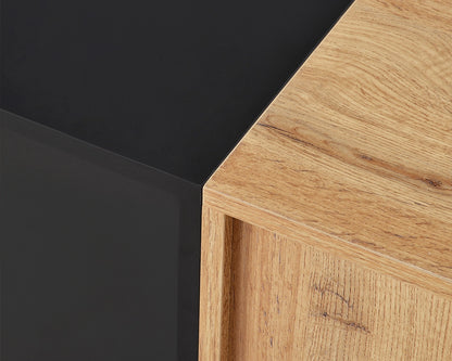 76.80" Modern TV Stand for 80'' TV with 3 Doors, Media Console Table