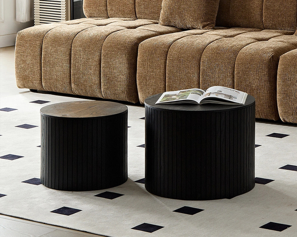 Nested MDF Coffee Table Set of 2 for Living Room